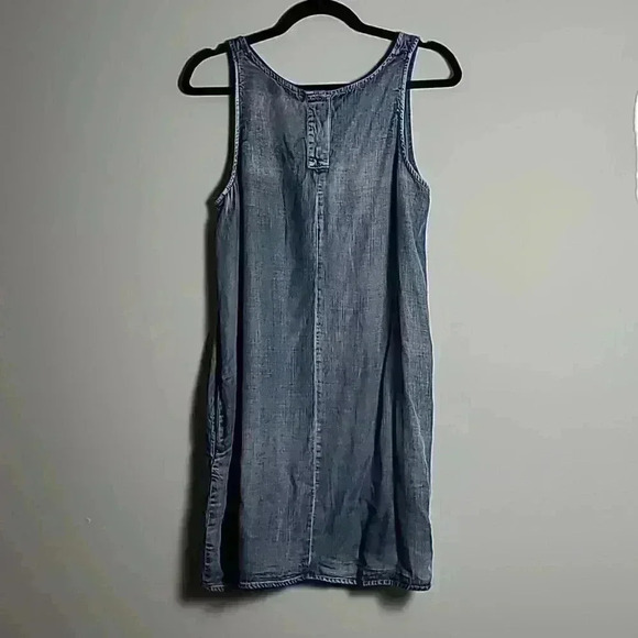 VELVET HEART Chambray Midi Dress With Pockets Size XSmall - Picture 6 of 12